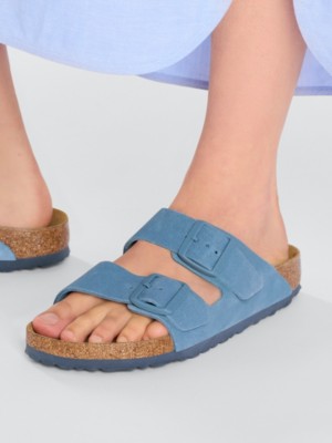 Birkenstock Arizona Suede Leather Sandalen ID 723267 Blue Tomato